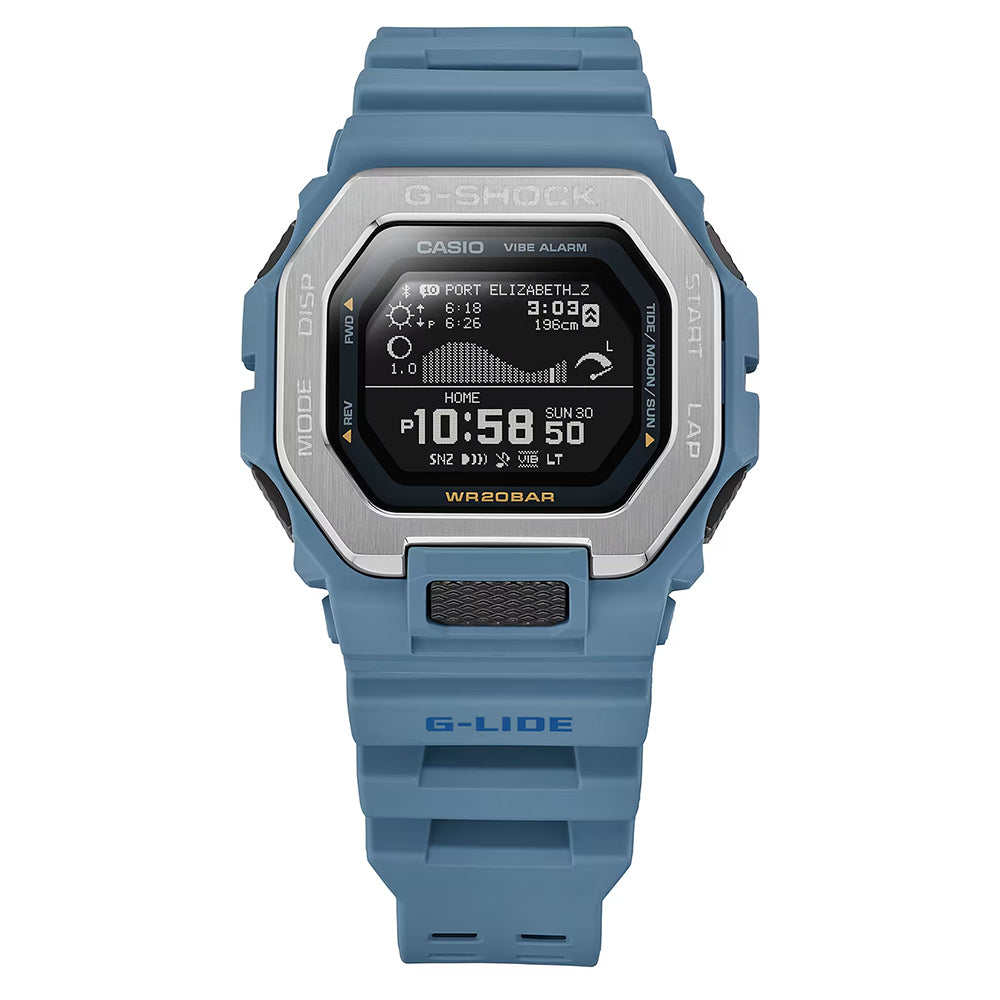 Casio G-Shock G-Lide Men's 200m Bluetooth Digital Wrist Watch, GBX-100-2ADR