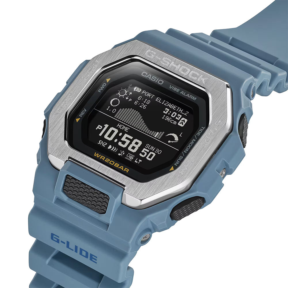 Casio G-Shock G-Lide Men's 200m Bluetooth Digital Wrist Watch, GBX-100-2ADR