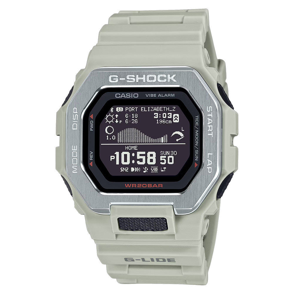 Casio G-Shock G-Lide Men's 200m Bluetooth Digital Wrist Watch, GBX-100-8DR