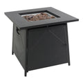 Alva Gas Fire Table with Lava Rocks & Lid