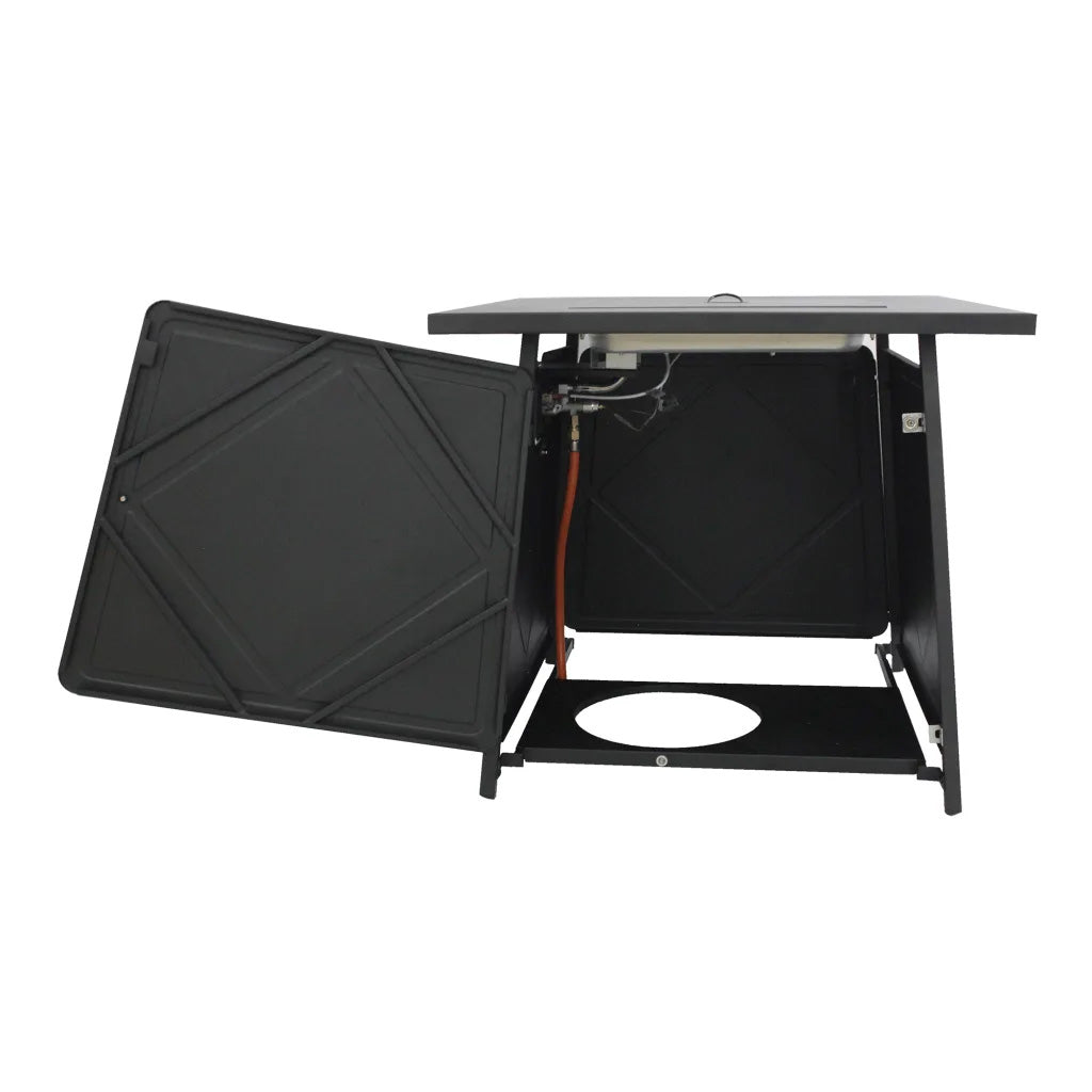 Alva Gas Fire Table with Lava Rocks & Lid