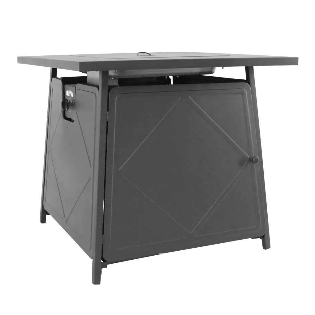 Alva Gas Fire Table with Lava Rocks & Lid