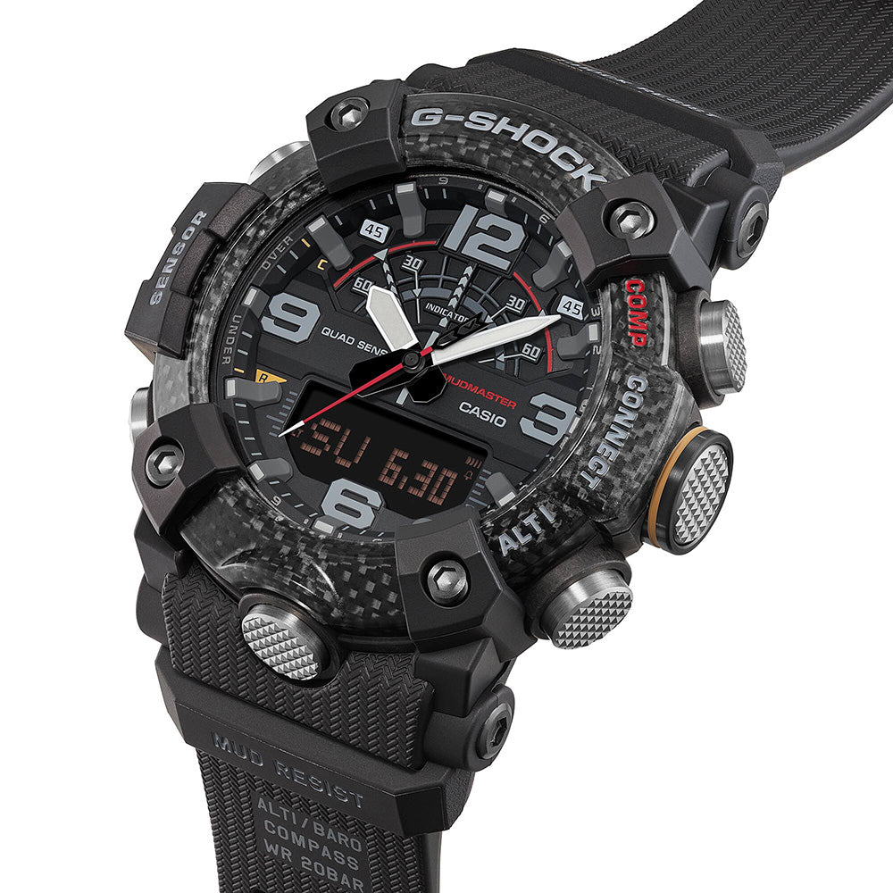 Casio G-Shock Mudmaster 200m AnaDigi Triple Sensor Wrist Watch, GG-B100X-1ADR
