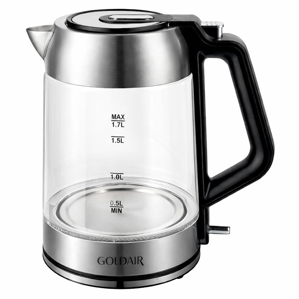 Goldair Cordless Glass Kettle, 1.7L