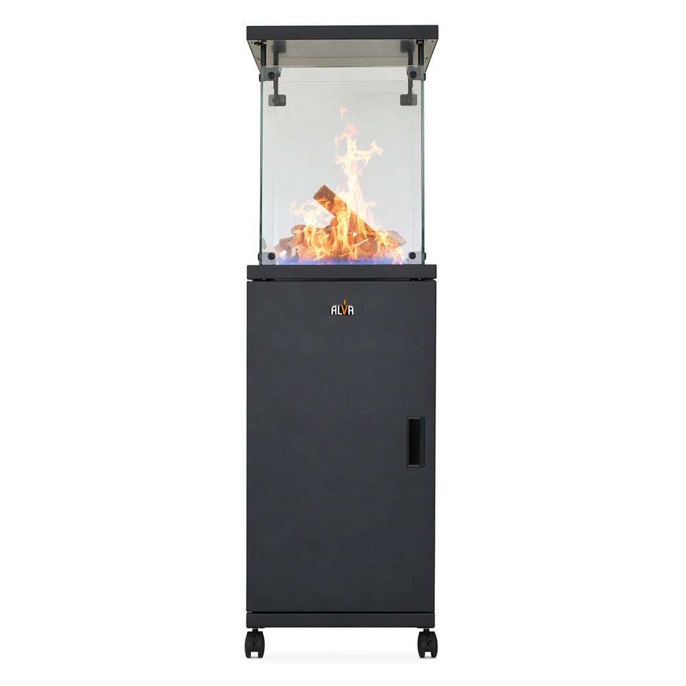 Alva Short Stand Gas Fire Pit Log Heater