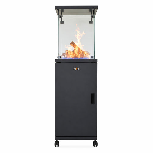 Alva Short Stand Gas Fire Pit Log Heater