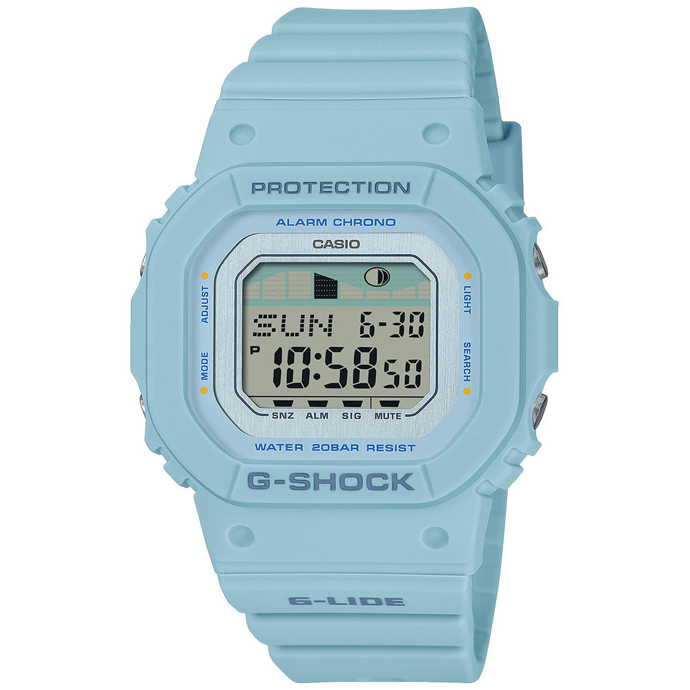 Casio G-Shock G-Lide Women's 200m Digital Tide Graph Wrist Watch, GLX-S5600