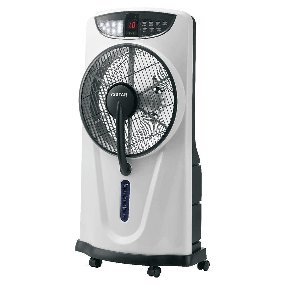 Goldair Rechargeable Mist Box Fan with Remote Control