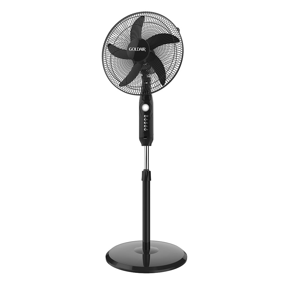 Goldair 40cm Black Rechargeable Standing Fan