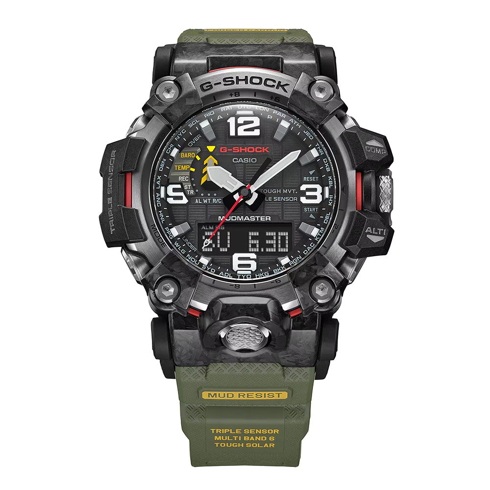 Casio G-Shock Mudmaster 200m AnaDigi Triple Sensor Wrist Watch, GWG-2000-1A3DR