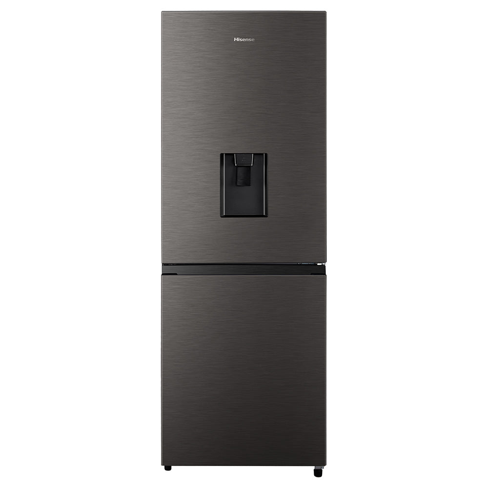 Hisense 222L Titanium Inox Combi Refrigerator with Water Dispenser, H310BIT-WD