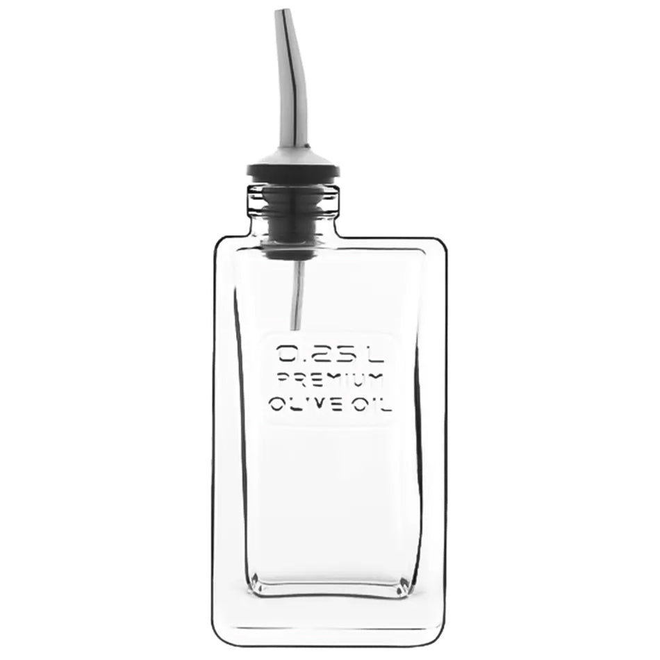 Luigi Bormioli Optima Glass Oil And Vinegar Bottles