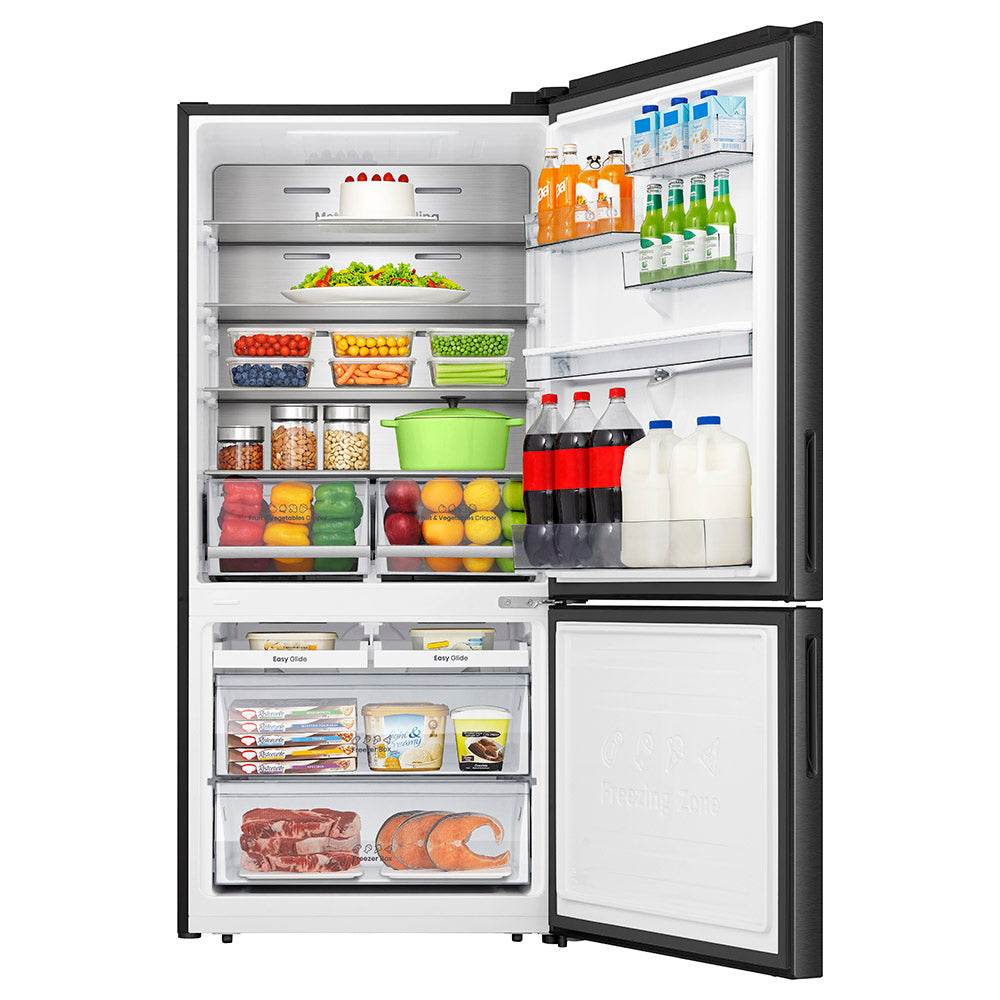 Hisense 500L Black Bottom Mount Refrigerator with Water Dispenser, H630BSB-WD