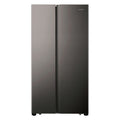 Hisense 508L Combi Side By Side Titanium Inox Refrigerator, H670SIT