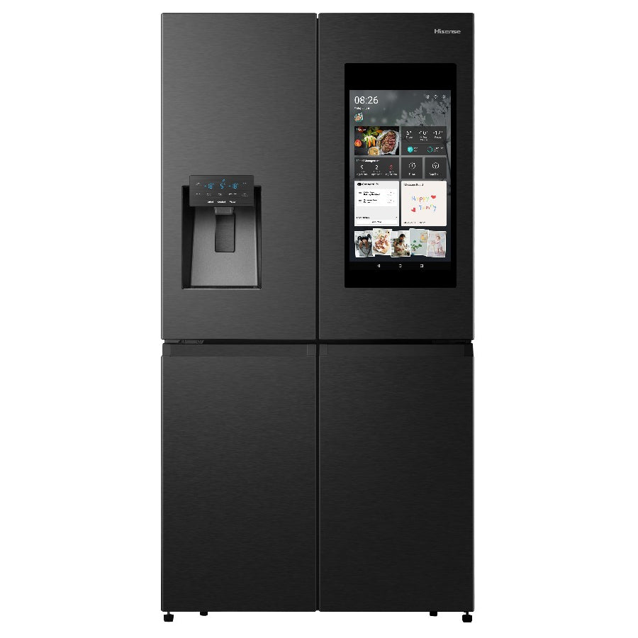 Hisense 536L Side By Side Smart Refrigerator with Water Dispenser, H750FSB-IDS