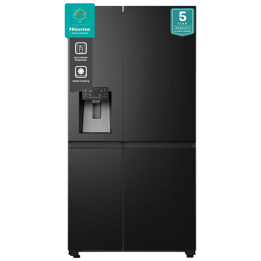 Hisense 601L Side By Side Multi-Door Refrigerator with Water Dispenser, H780SB-IDL