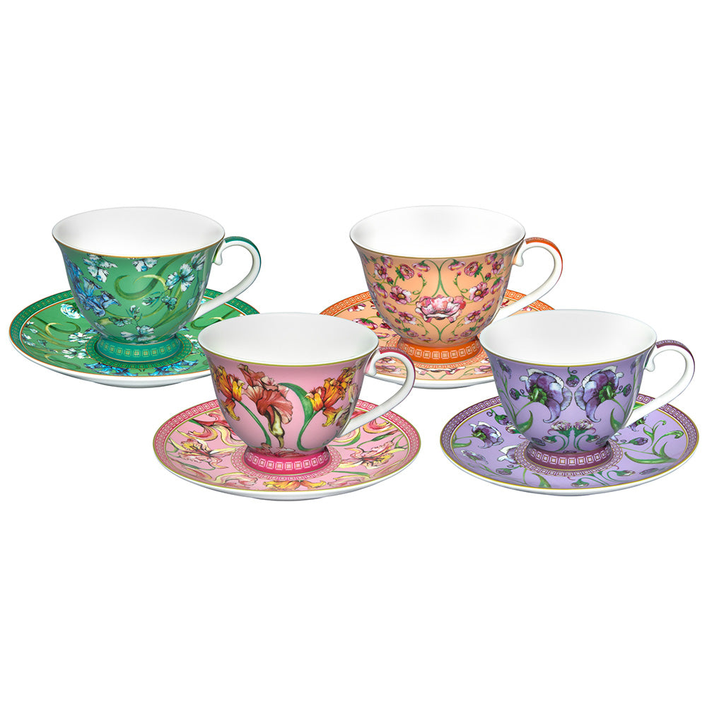 Maxwell & Williams Mystique 230ml Cup & Saucer, Set Of 4