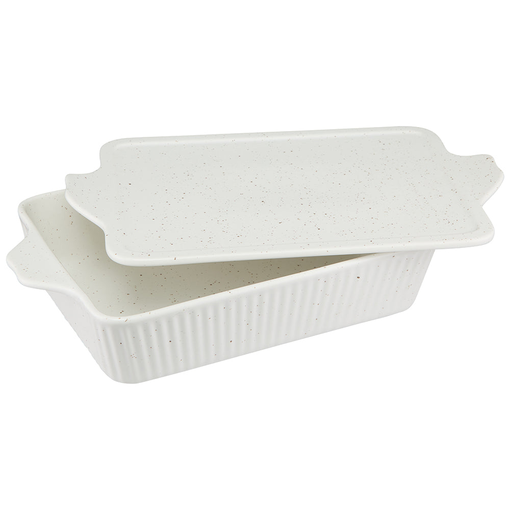 Maxwell & Williams Speckle Rectangular Baker With Tray Lid, 35cm
