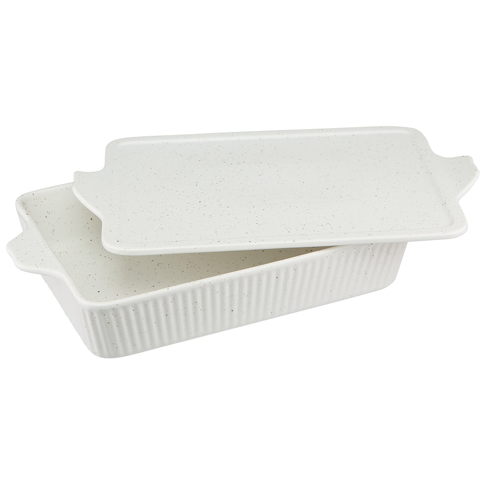 Maxwell & Williams Speckle Rectangular Baker With Tray Lid, 40cm
