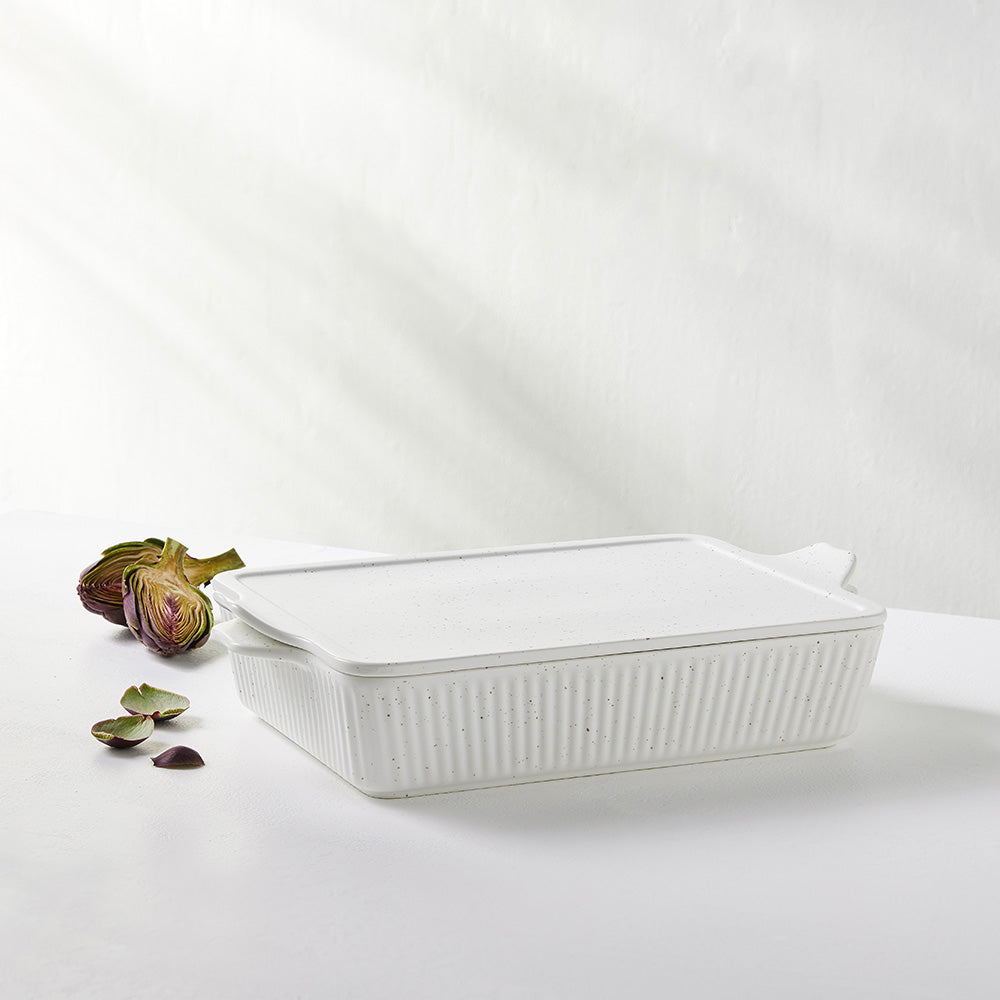 Maxwell & Williams Speckle Rectangular Baker With Tray Lid, 40cm