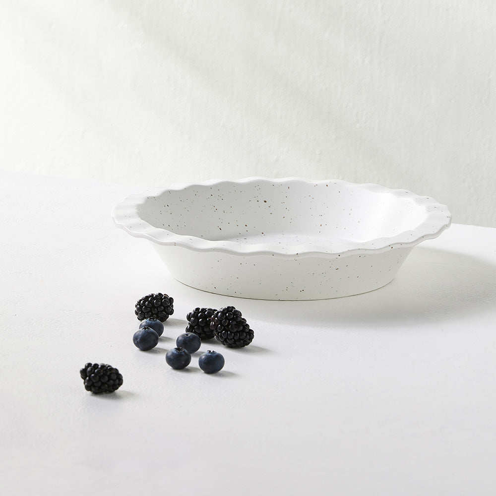 Maxwell & Williams Speckle Fluted Pie Dish, 25cm