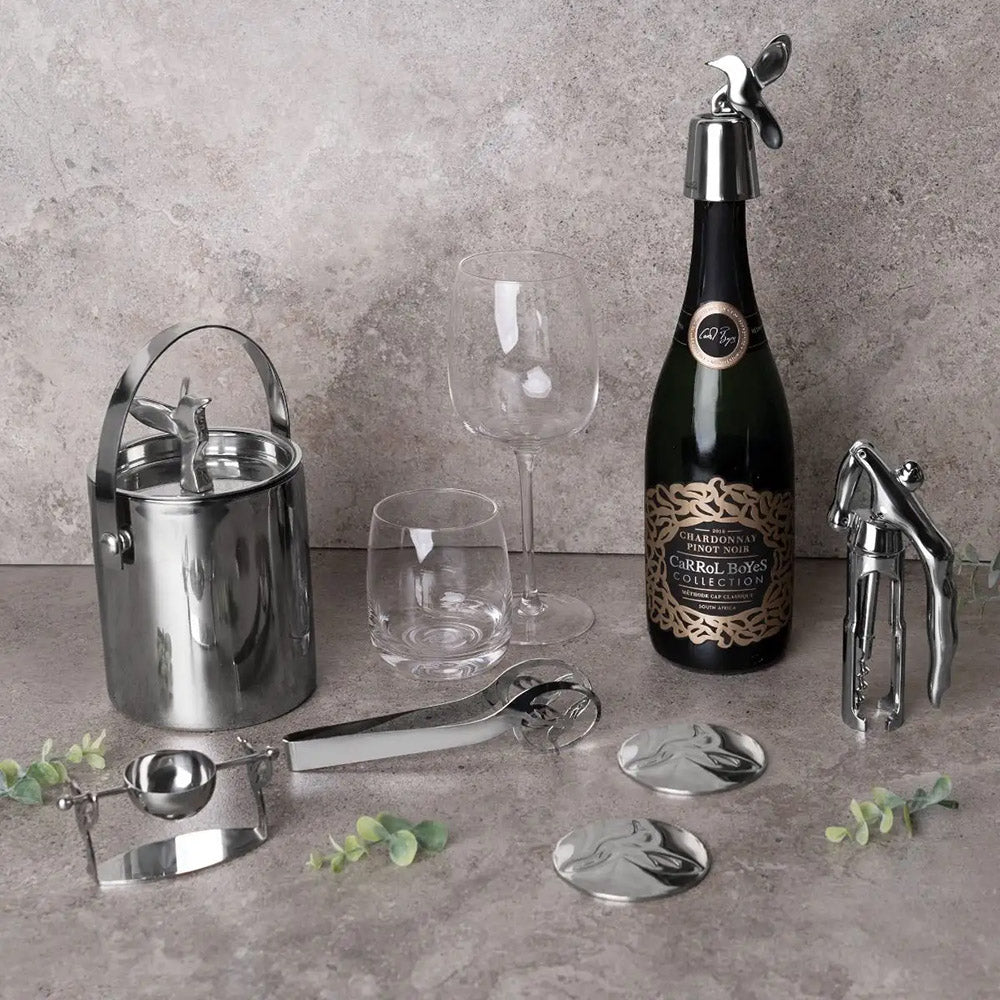 Carrol Boyes Ice Bucket With Handle, Hummingbird