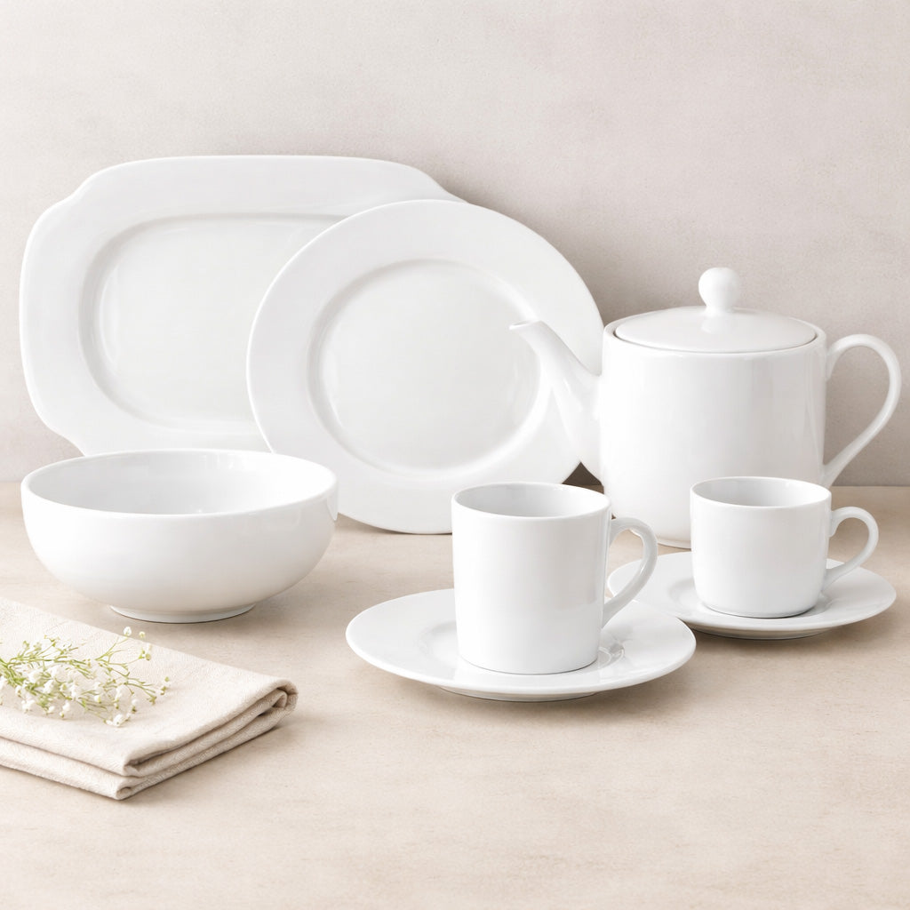 JAN Pure White Pasta Bowl, 23cm