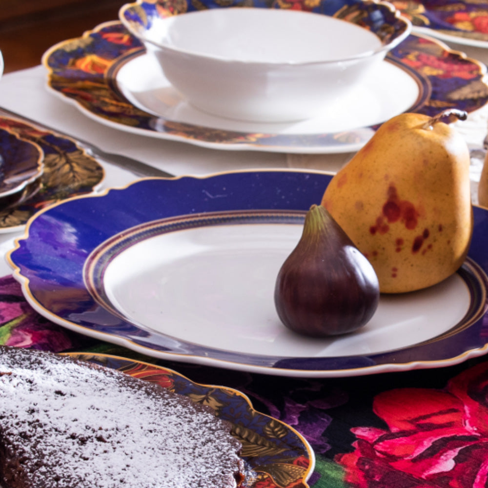 Jenna Clifford Blue Fern Charger Plate, 30cm