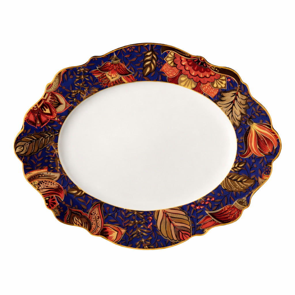 Jenna Clifford Blue Fern Platter, 35cm