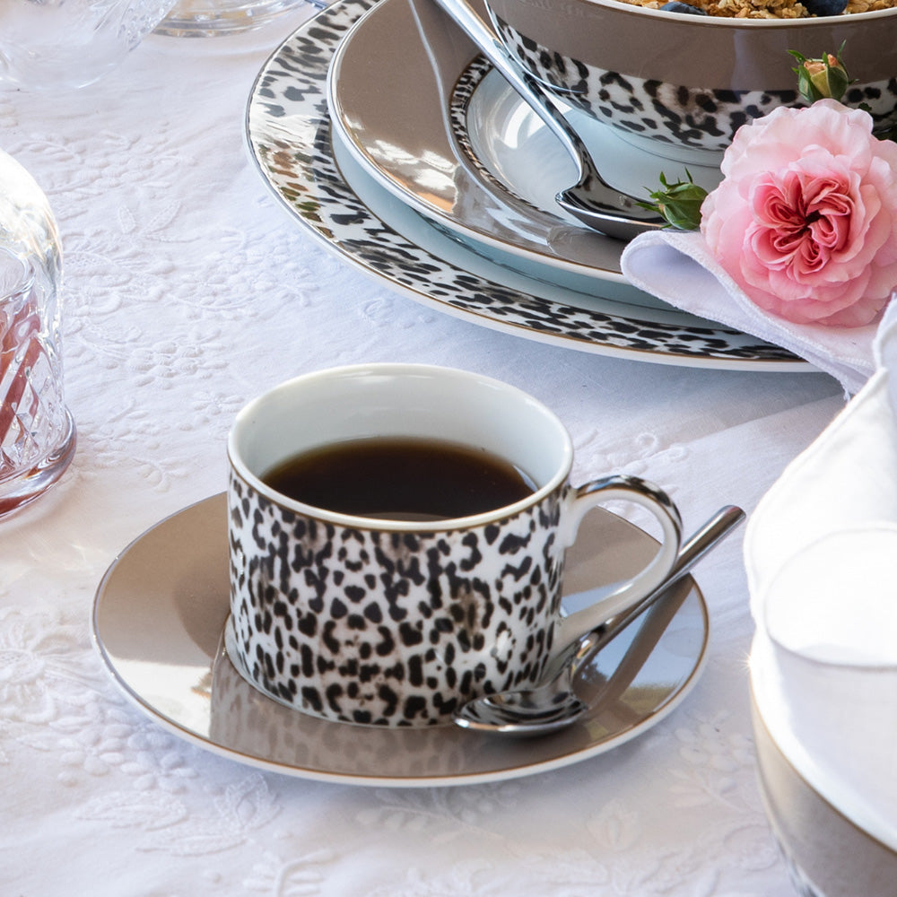 Jenna Clifford Leopard Cup & Saucer, 200ml