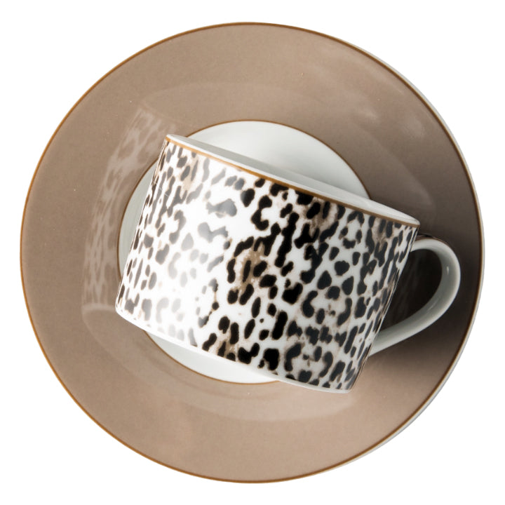 Jenna Clifford Leopard Cup & Saucer, 200ml