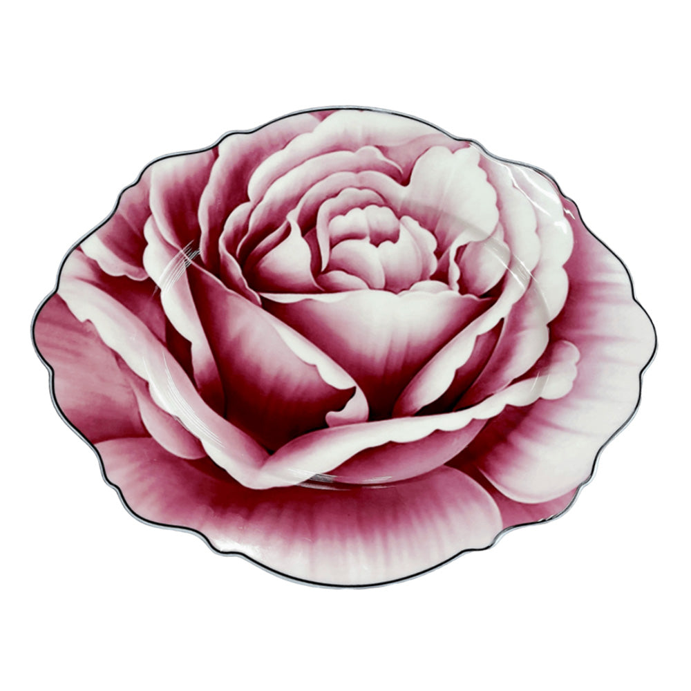 Jenna Clifford Wavy Rose Oval Platter, 35cm
