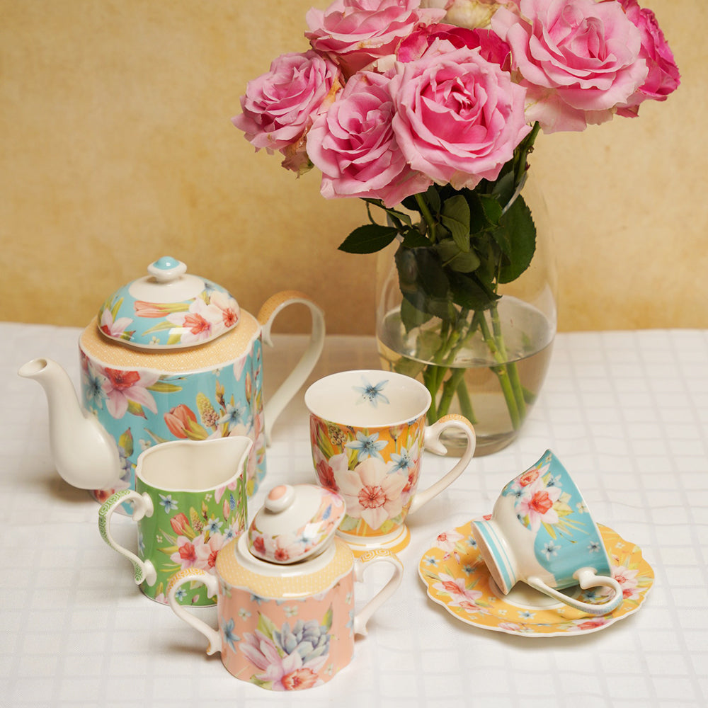 Jenna Clifford Jenna's Garden Cup And Saucer