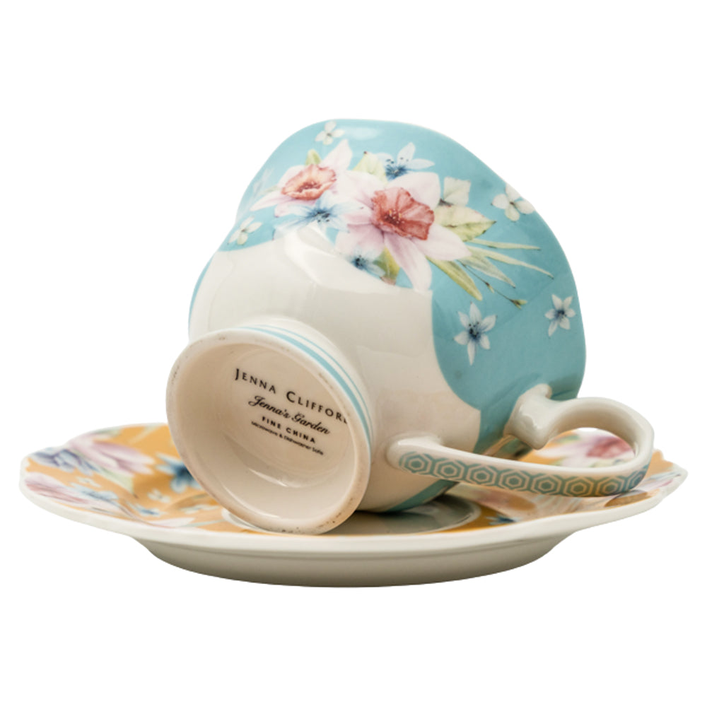 Jenna Clifford Jenna's Garden Cup And Saucer