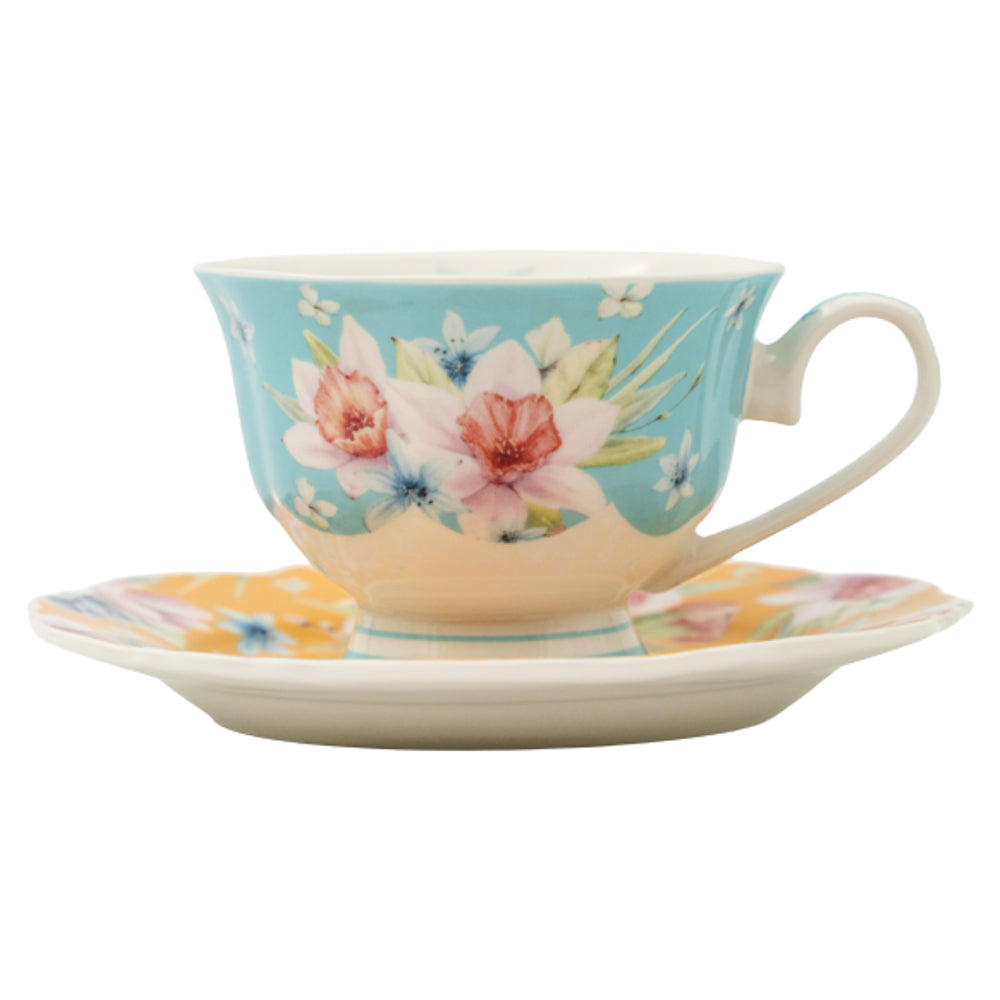 Jenna Clifford Jenna's Garden Cup And Saucer