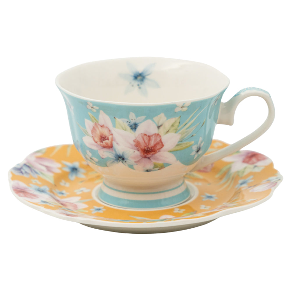 Jenna Clifford Jenna's Garden Cup And Saucer