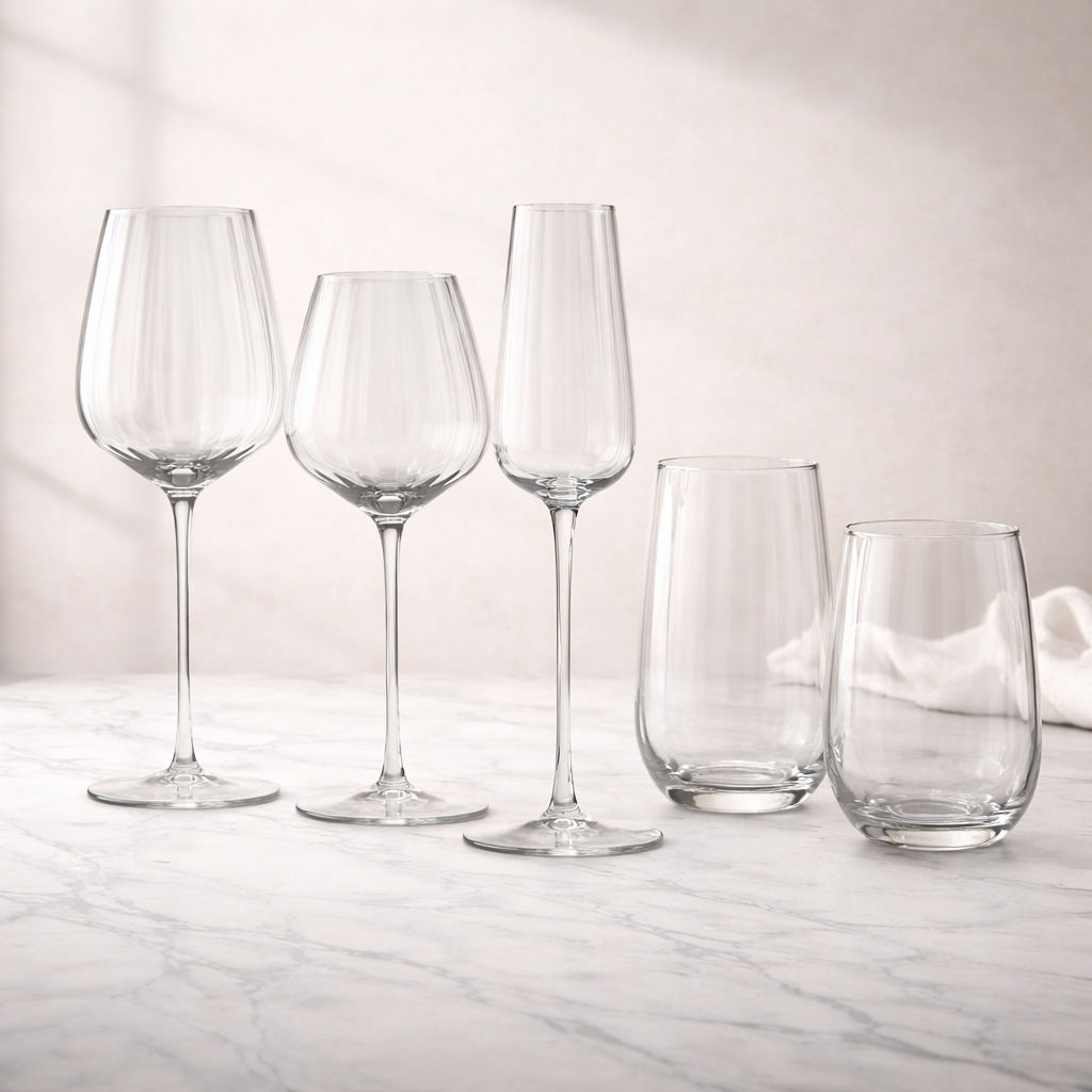 Jenna Clifford Optic Champagne Flutes, Set of 2