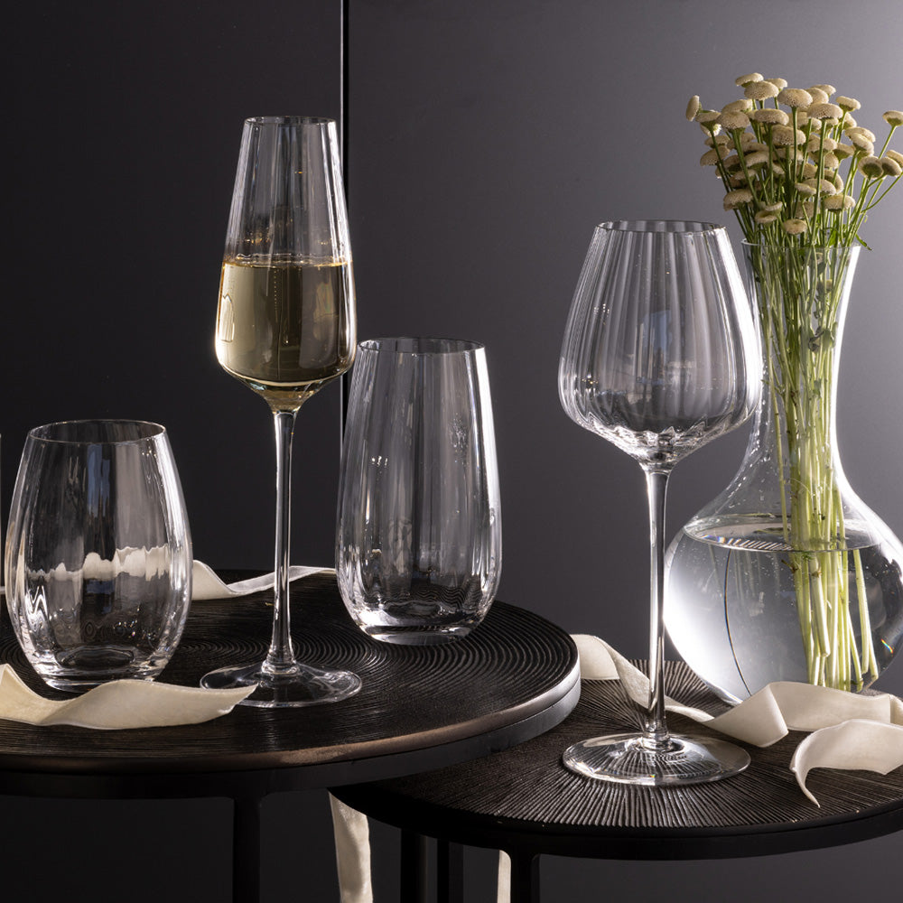 Jenna Clifford Optic Red Wine Glasses, Set of 2
