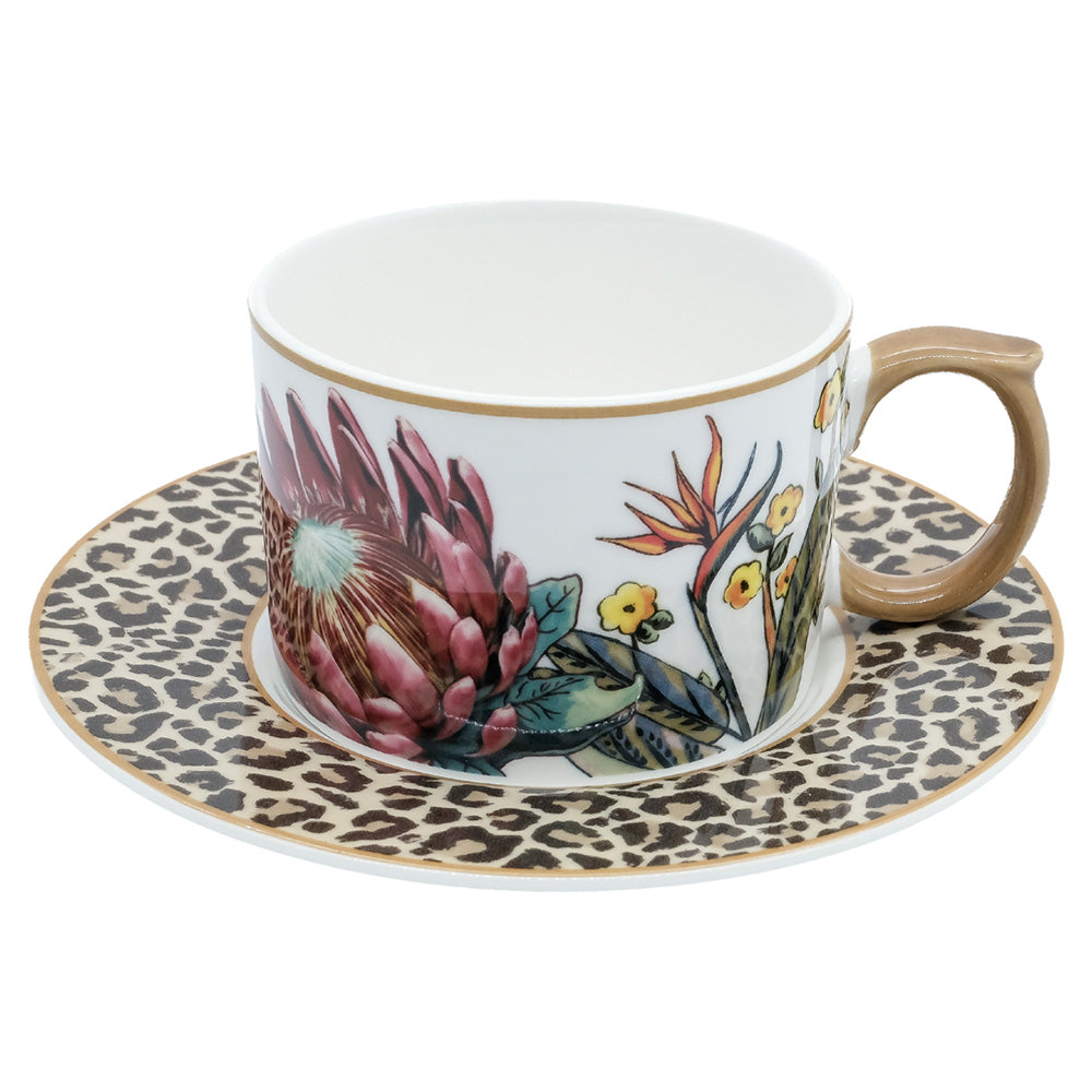 Jenna Clifford Wild Bloom Cups & Saucers, Set of 2