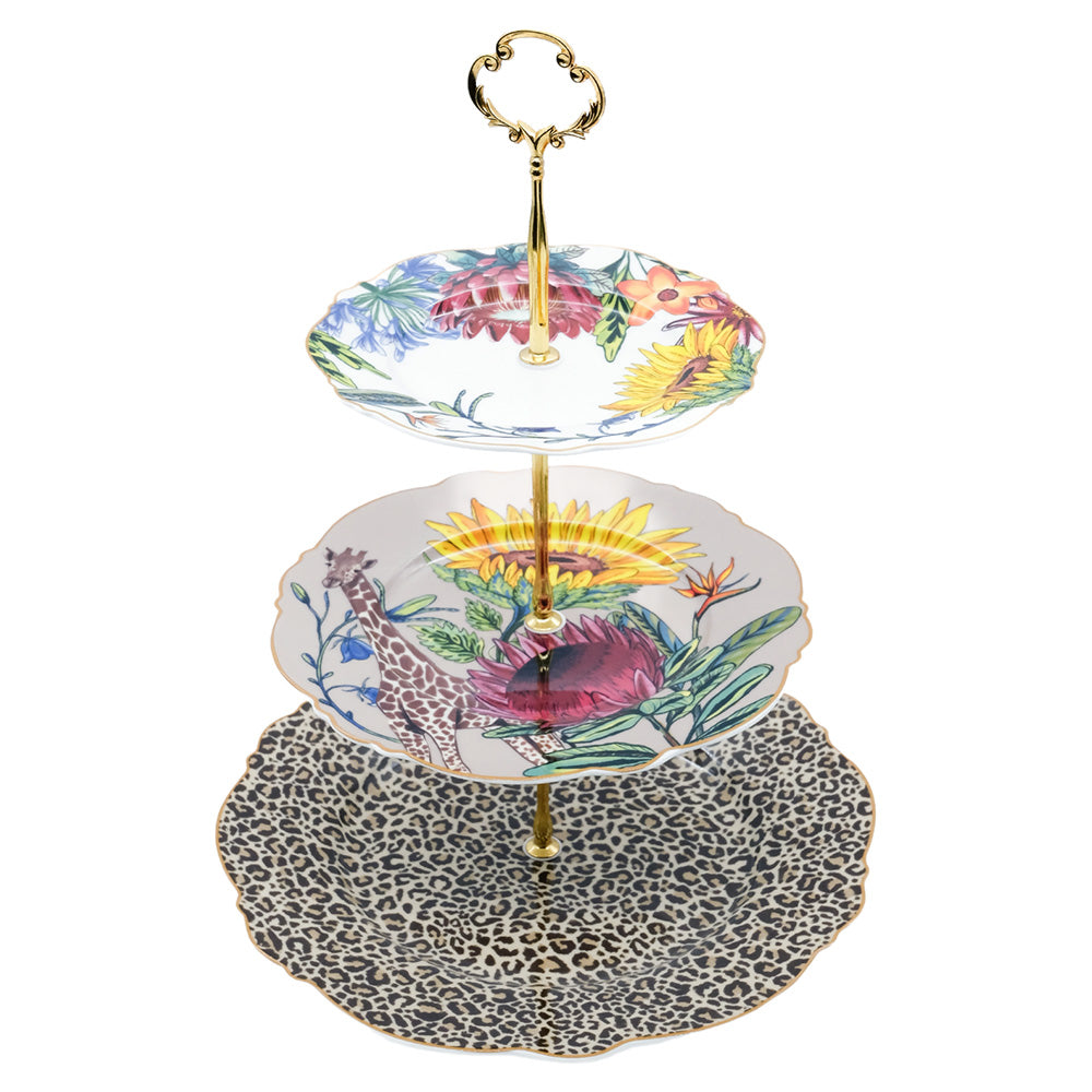 Jenna Clifford Wild Bloom 3-Tier Cake Stand