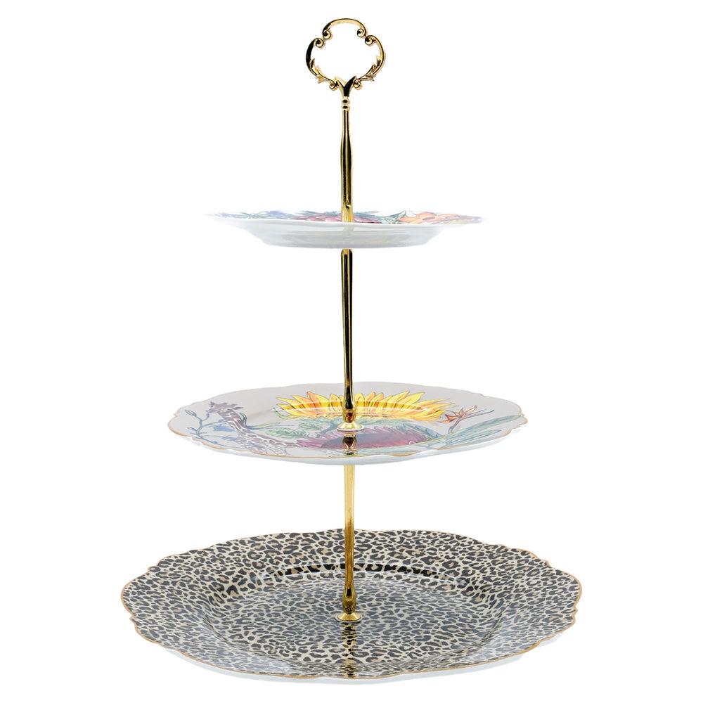 Jenna Clifford Wild Bloom 3-Tier Cake Stand
