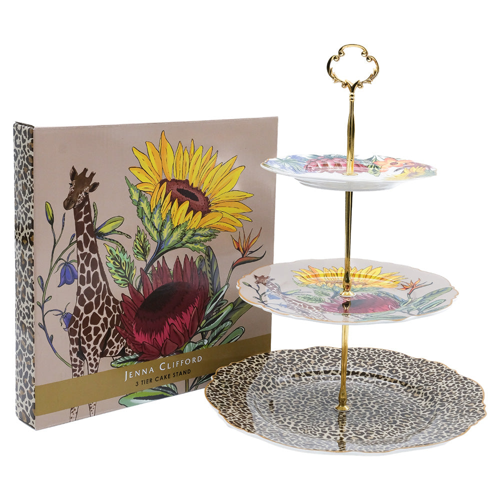 Jenna Clifford Wild Bloom 3-Tier Cake Stand