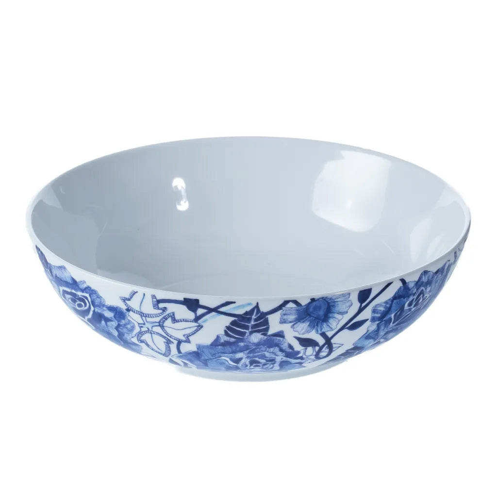 Jenna Clifford Peacock Sapphire Garden Salad Bowl, 22.5cm