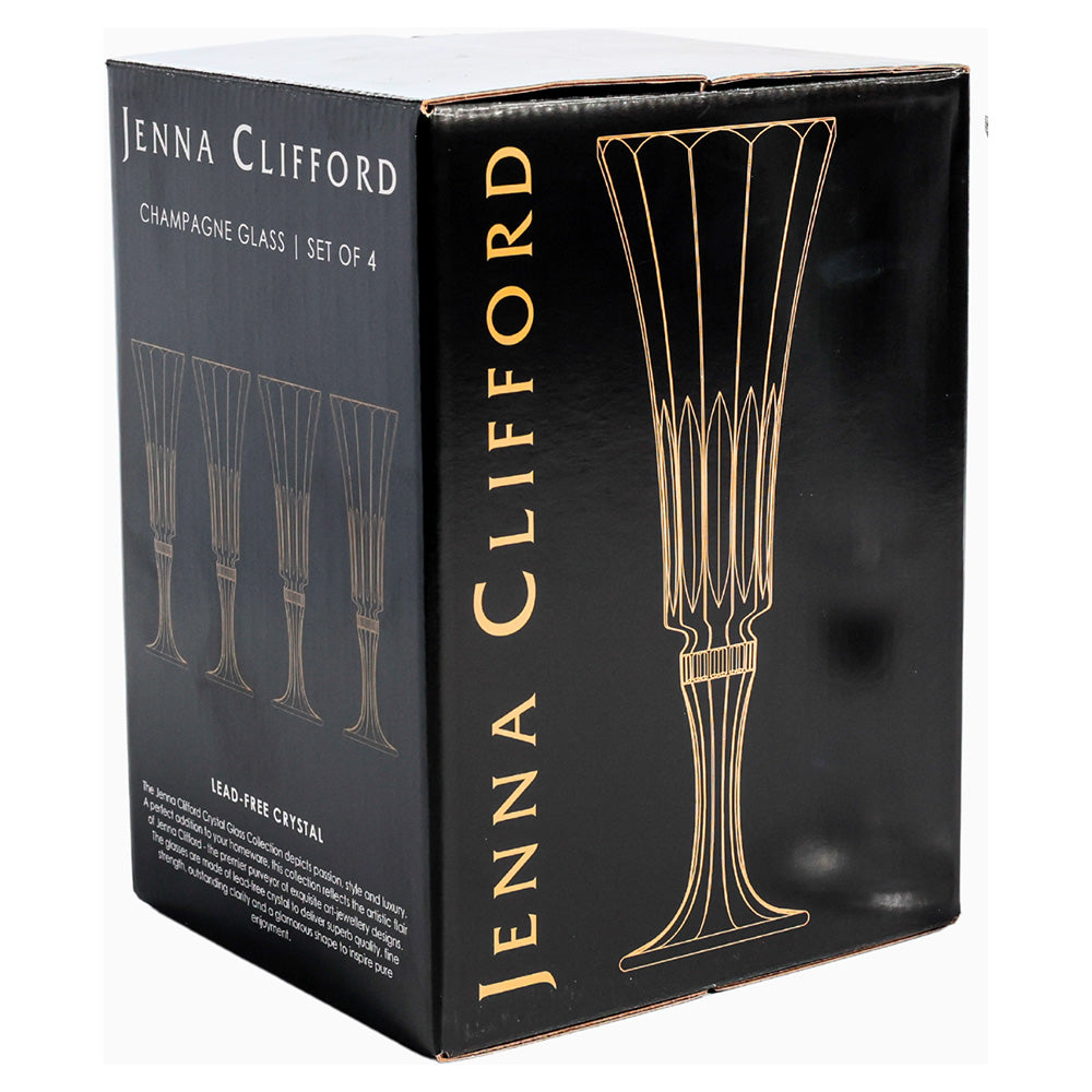 Jenna Clifford Prism Champagne Flutes, Set of 4