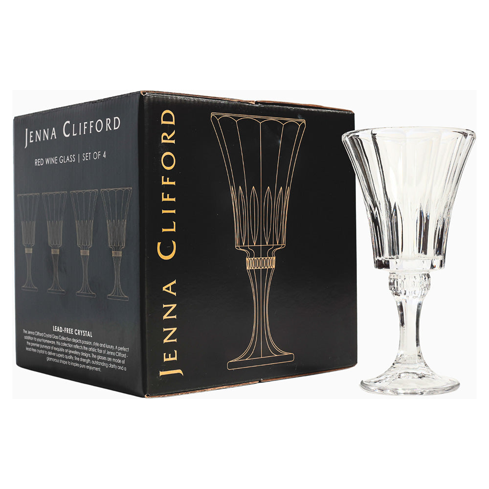 Jenna Clifford Prism Red Wine Glasses, Set of 4