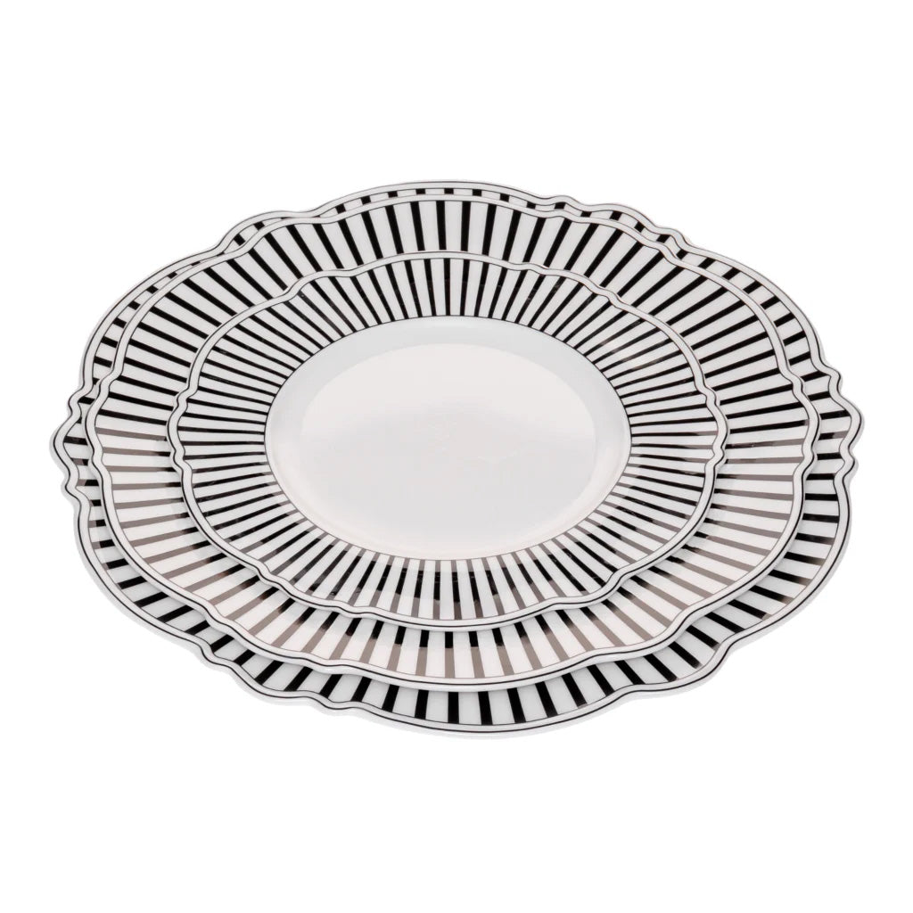 Jenna Clifford Ivory Noir Side Plates, Set of 4
