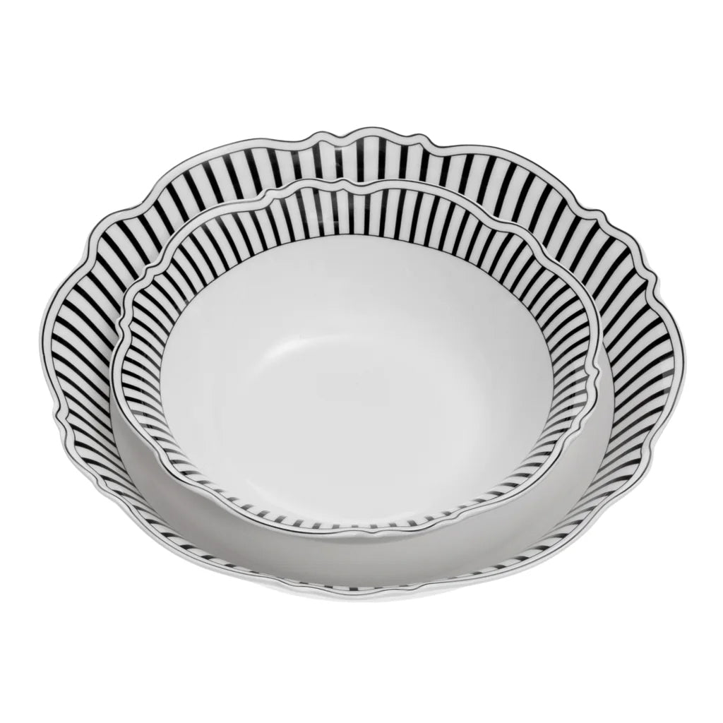 Jenna Clifford Ivory Noir Cereal Bowls, Set of 4