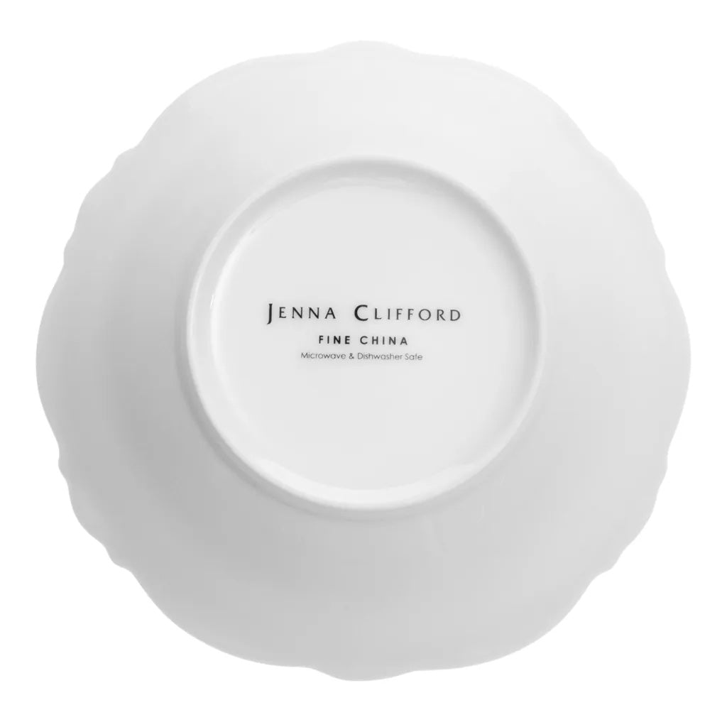 Jenna Clifford Ivory Noir Salad Bowl, 23cm
