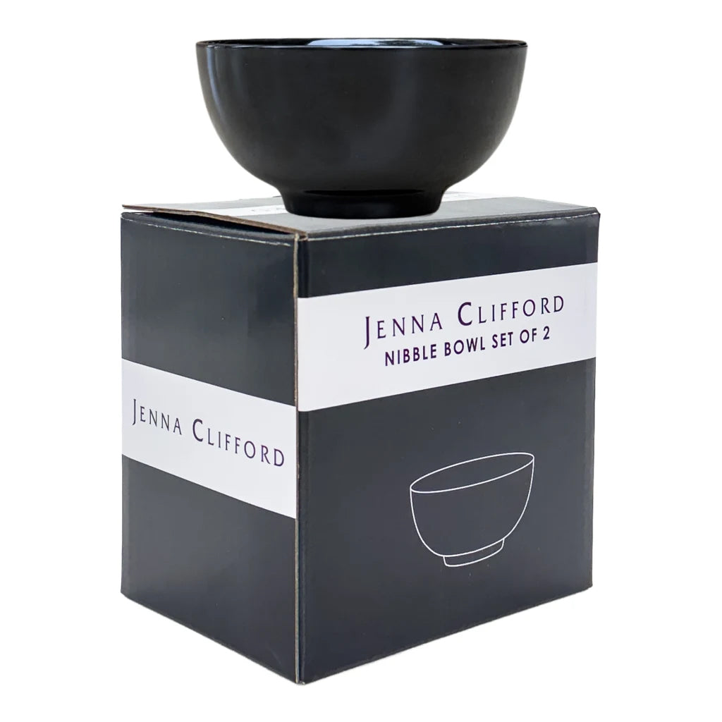 Jenna Clifford Ivory Noir Nibble Bowls, Set of 2