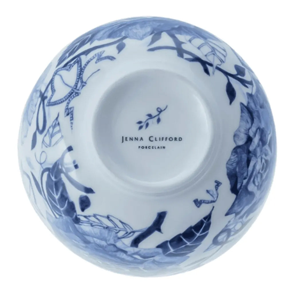 Jenna Clifford Peacock Sapphire Garden Nibble Bowls, Set of 2